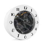 Black Grey Marble Print Alarm Clock