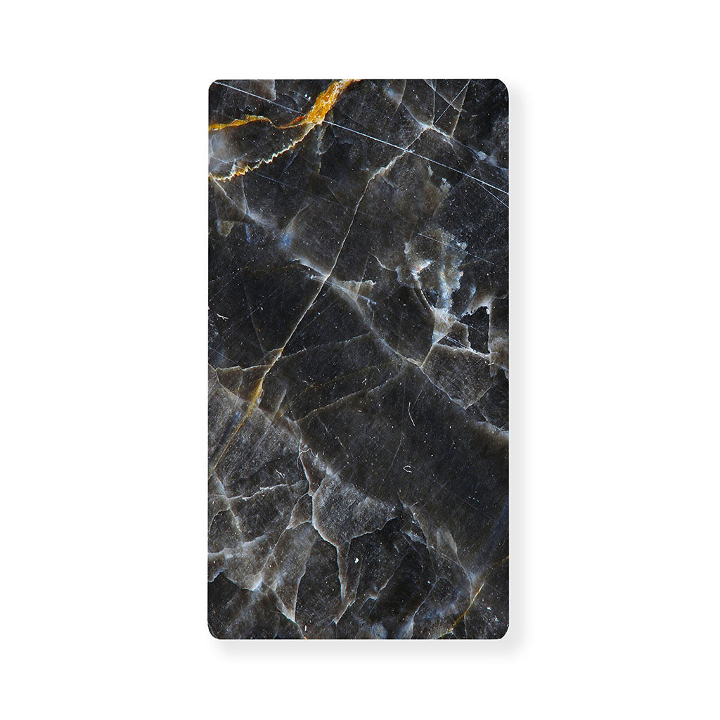 Black Grey Marble Print Baby Crib Sheet