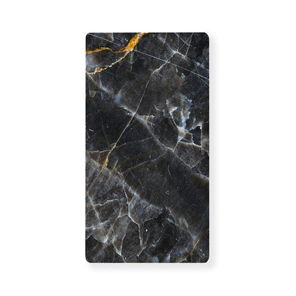 Black Grey Marble Print Baby Crib Sheet
