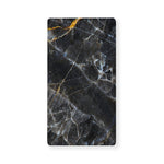 Black Grey Marble Print Baby Crib Sheet