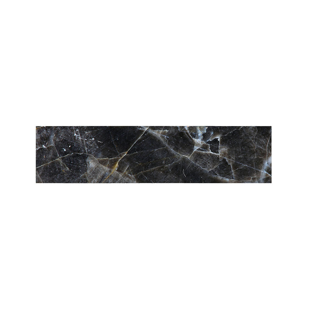 Black Grey Marble Print Bed Runner