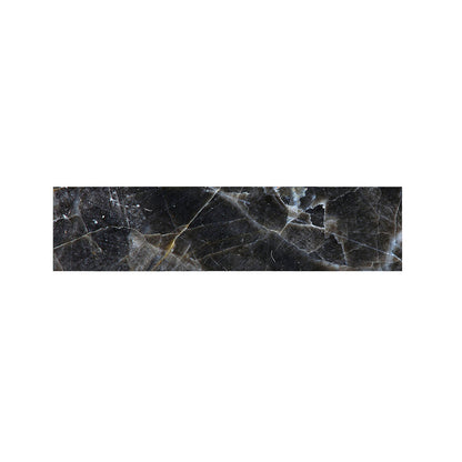 Black Grey Marble Print Bed Runner