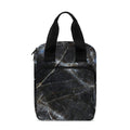 Black Grey Marble Print Bible Tote Bag