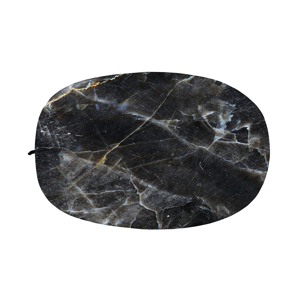 Black Grey Marble Print Car Side Mirror Covers