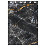 Black Grey Marble Print Curtain