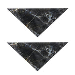 Black Grey Marble Print Dog Bandana