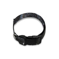 Black Grey Marble Print Dog Collar