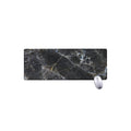 Black Grey Marble Print Extended Mouse Pad