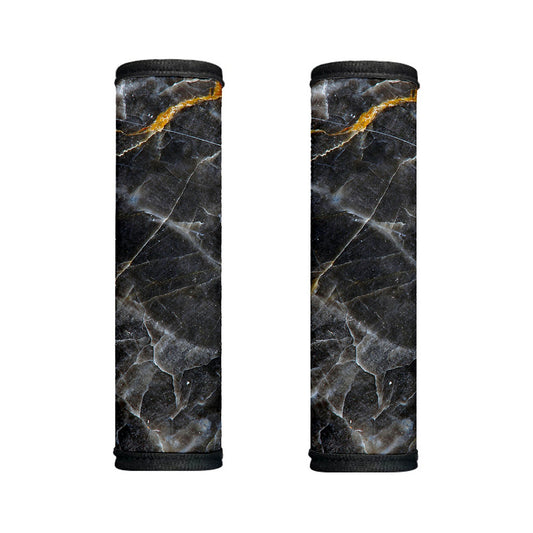 Black Grey Marble Print Handle Covers