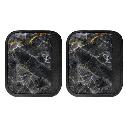 Black Grey Marble Print Handle Covers