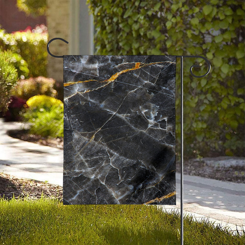 Black Grey Marble Print House Flag