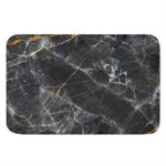 Black Grey Marble Print Indoor Door Mat