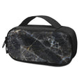 Black Grey Marble Print Portable Cooler Travel Case