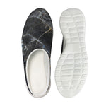 Black Grey Marble Print Mesh Casual Shoes