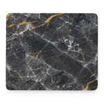 Black Grey Marble Print Mouse Pad