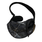 Black Grey Marble Print Pet Sling Carrier