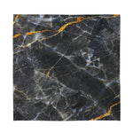 Black Grey Marble Print Silk Bandana