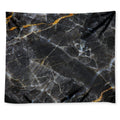 Black Grey Marble Print Tapestry