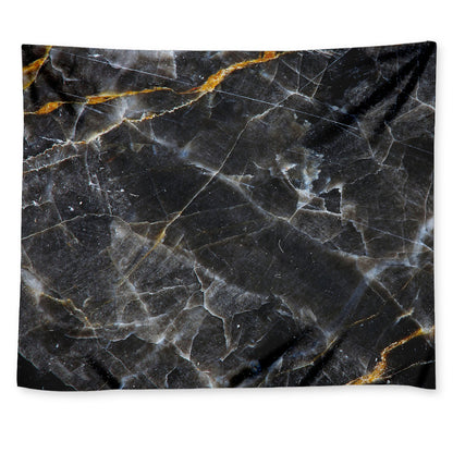 Black Grey Marble Print Tapestry