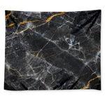 Black Grey Marble Print Tapestry