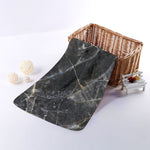 Black Grey Marble Print Towel
