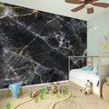 Black Grey Marble Print Wall Sticker