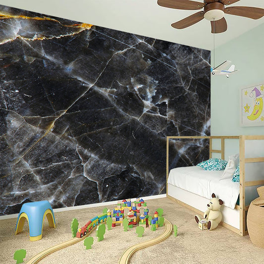 Black Grey Marble Print Wall Sticker