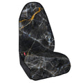 Black Grey Marble Print Waterproof Car Seat Cover