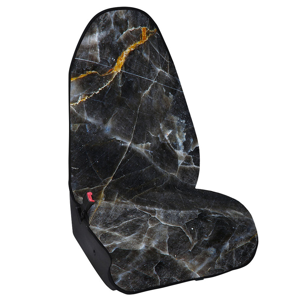 Black Grey Marble Print Waterproof Car Seat Cover