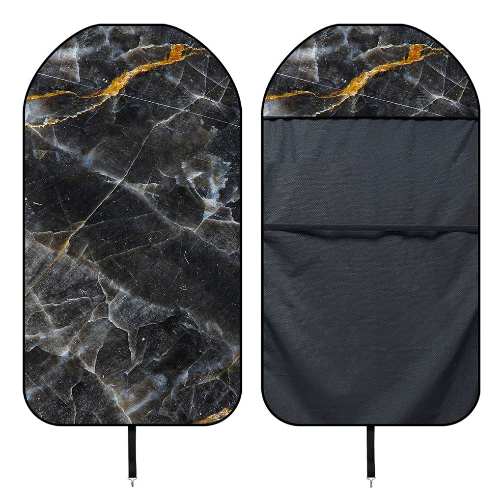 Black Grey Marble Print Waterproof Car Seat Cover