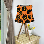 Black Halloween Pumpkin Pattern Print Bell Lamp Shade