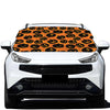 Black Halloween Pumpkin Pattern Print Car Windshield Snow Cover