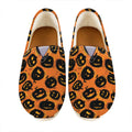 Black Halloween Pumpkin Pattern Print Casual Shoes