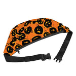 Black Halloween Pumpkin Pattern Print Fanny Pack