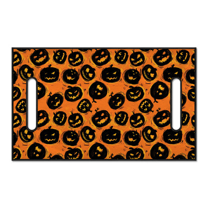 Black Halloween Pumpkin Pattern Print Golf Cart Seat Cover