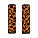 Black Halloween Pumpkin Pattern Print Handle Covers