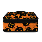 Black Halloween Pumpkin Pattern Print Small Lunch Bag