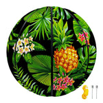 Black Hawaiian Pineapple Pattern Print Basketball