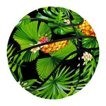 Black Hawaiian Pineapple Pattern Print Basketball