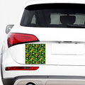 Black Hawaiian Pineapple Pattern Print Car Sticker
