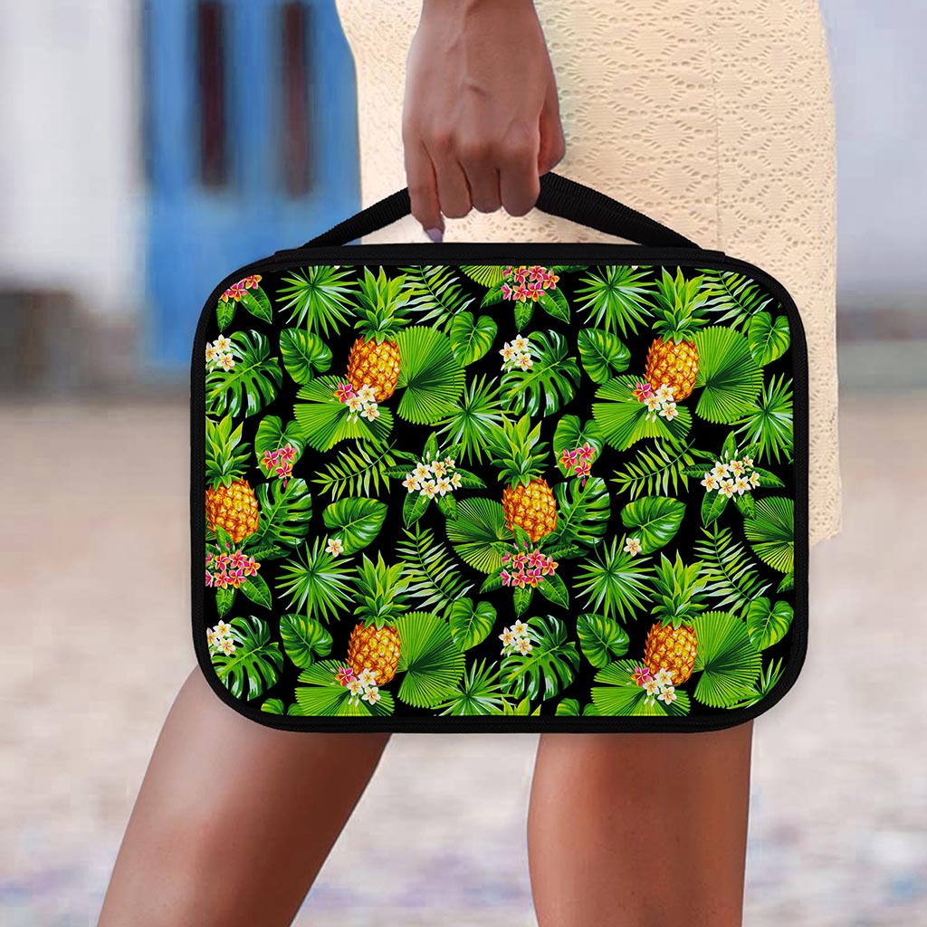 Black Hawaiian Pineapple Pattern Print Classic Bible Case