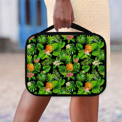 Black Hawaiian Pineapple Pattern Print Classic Bible Case