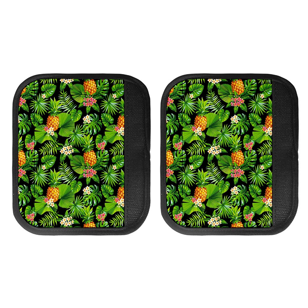 Black Hawaiian Pineapple Pattern Print Handle Covers