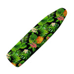Black Hawaiian Pineapple Pattern Print Ironing Board Cover