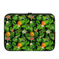 Black Hawaiian Pineapple Pattern Print Laptop Sleeve