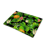 Black Hawaiian Pineapple Pattern Print Pet Cooling Mat Cover