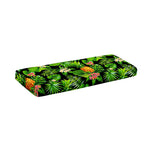 Black Hawaiian Pineapple Pattern Print Piano Keyboard Cover