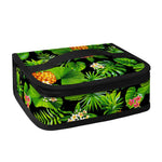 Black Hawaiian Pineapple Pattern Print Small Lunch Bag