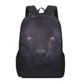 Black Jaguar Print 17 Inch Backpack