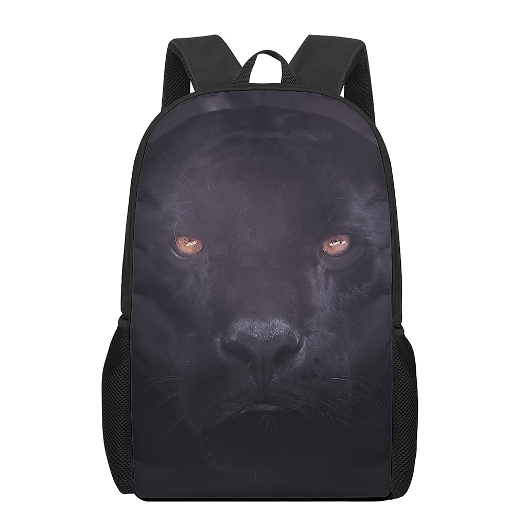 Black Jaguar Print 17 Inch Backpack